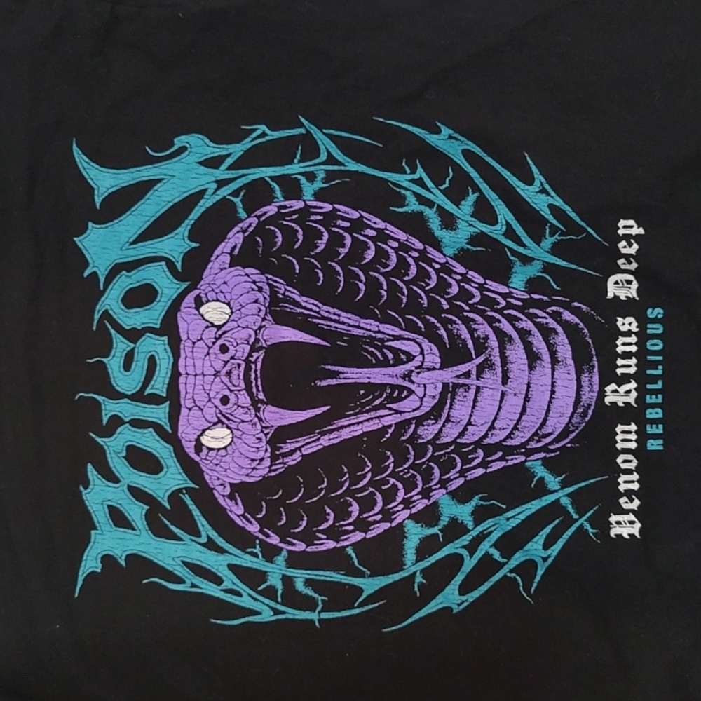 Poison Venom Runs Deep Tee Shirt XL